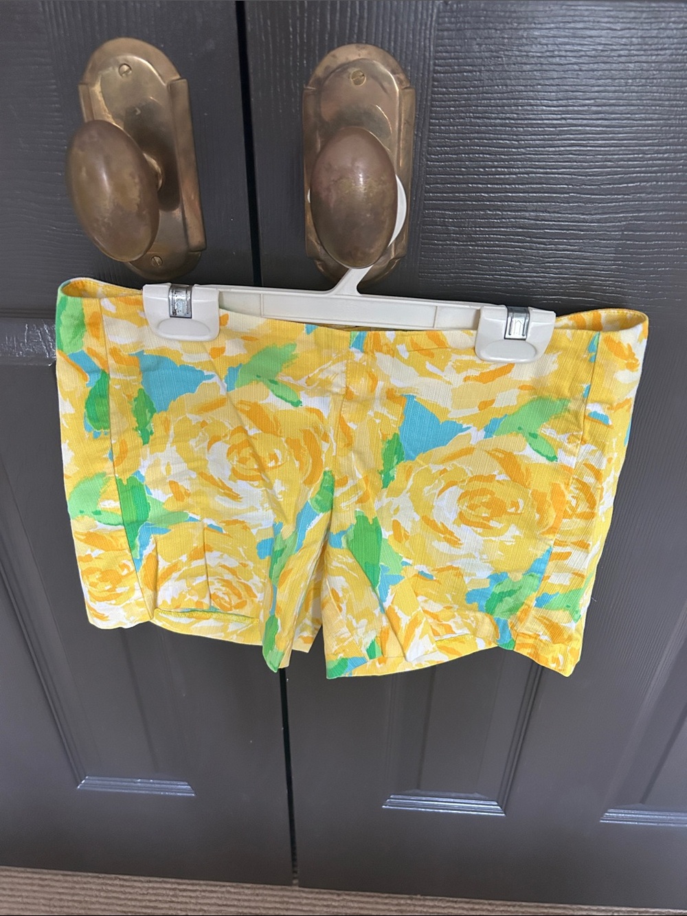 Lilly Pulitzer Yellow Floral Shorts